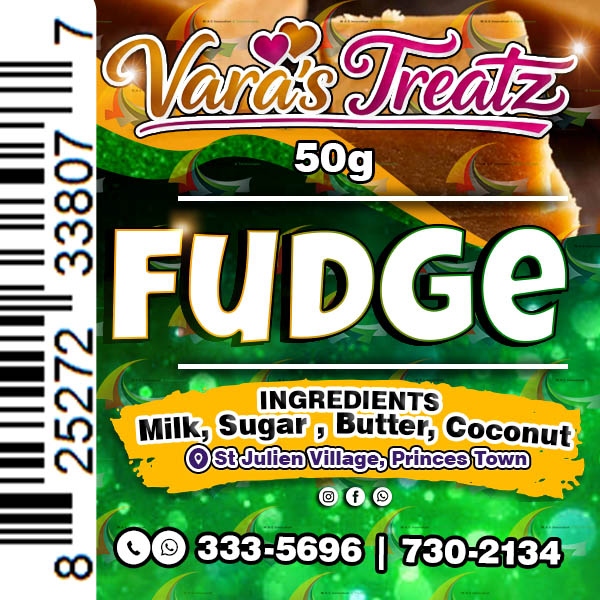 Vara's Treatz Fudge Labels